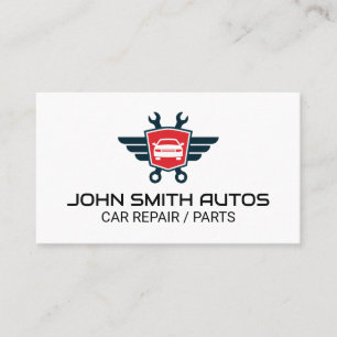 Auto Wrenches Logo   Auto-Reparatur / Teile Visitenkarte
