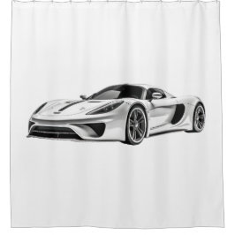 Auto zeichnend II Duschvorhang