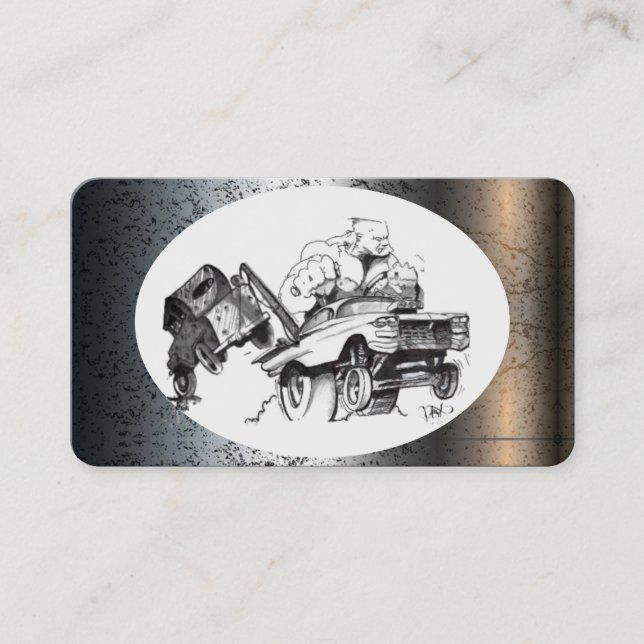 Auto-Zwei-Visitenkarte Visitenkarte (Vorderseite)