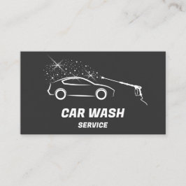 Autoabwasch-Service-Druck Auto im Detail Visitenkarte