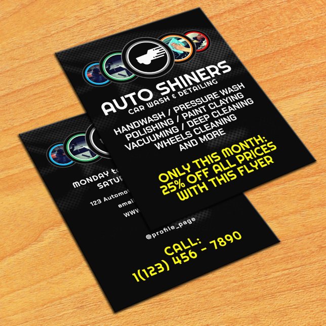 Autoangaben zum Automobillogo Flyer (Von Creator hochgeladen)