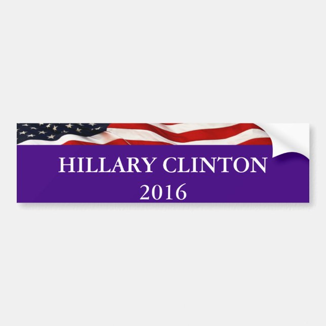 Autoaufkleber 2016 Hillary Clinton (Vorne)