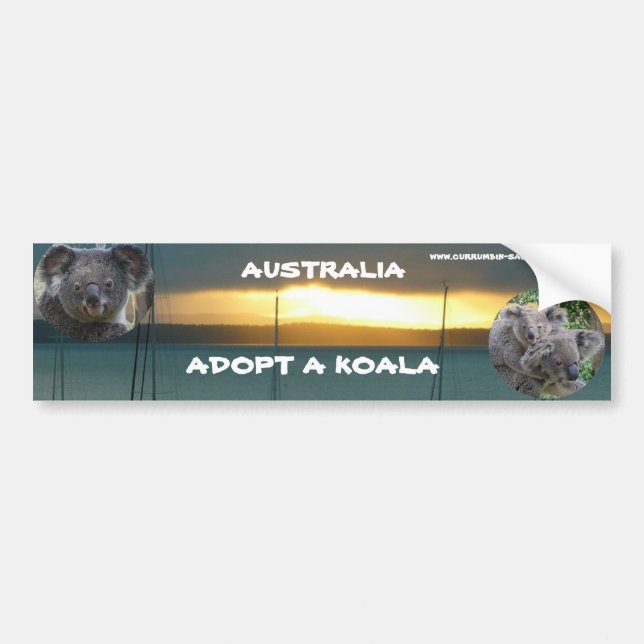 AUTOAUFKLEBER ADOPTIERTE EINE KOALA AUSTRALIA (Vorne)
