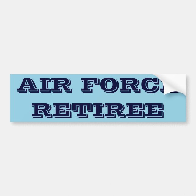 Autoaufkleber Air Force Retire (Vorne)