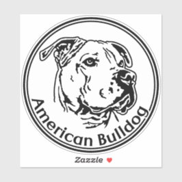 Autoaufkleber American Bulldog Aufkleber