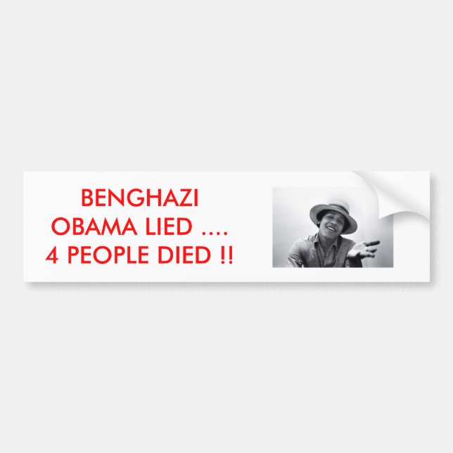 AUTOAUFKLEBER BANGHAZIS /OBAMA (Vorne)