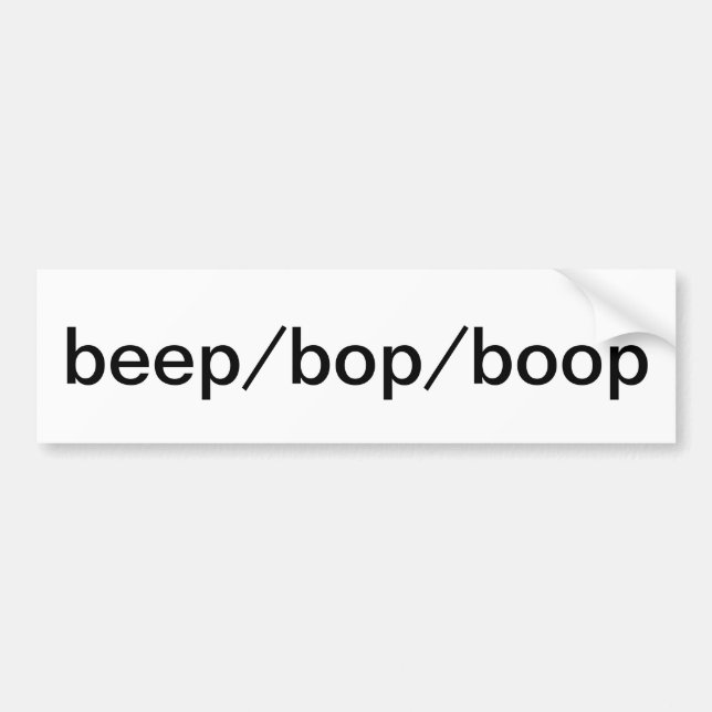 Autoaufkleber Beep/Bop/Boop (Vorne)