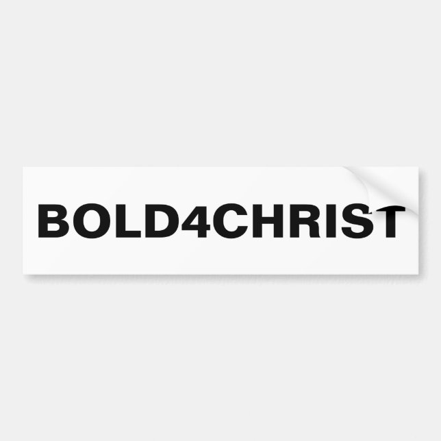 Autoaufkleber "Bold4Christ" (Vorne)