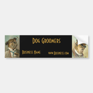 Autoaufkleber Business Vintag Dog Groomer