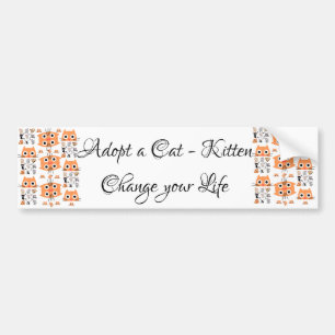Autoaufkleber Cat Kitten Adoptier