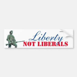 Autoaufkleber der Freiheit nicht der Liberalen