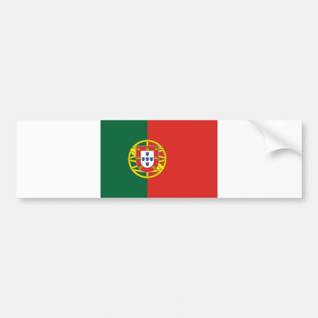 Autoaufkleber der portugiesischen Flagge (Vorne)