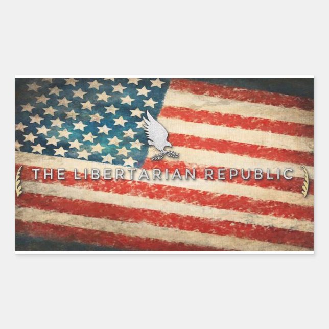 Autoaufkleber der Vereinigten Republik Rechteckiger Aufkleber (Vorderseite)
