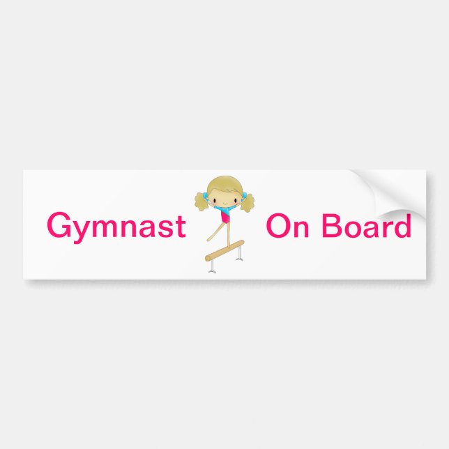 Autoaufkleber des Gymnast an Bord (Vorne)