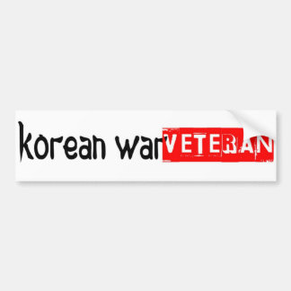 Autoaufkleber des koreanischen Krieges