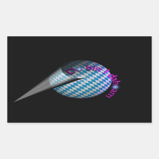 Autoaufkleber "Do bin I dahoam" Rechteckiger Aufkleber