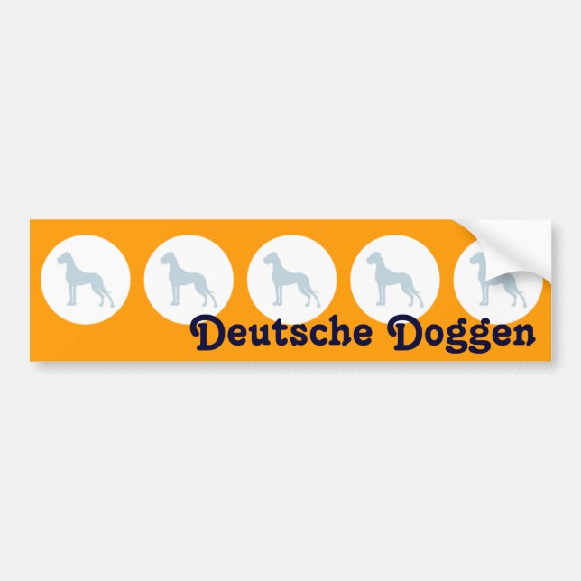 Autoaufkleber Doggen (Vorne)
