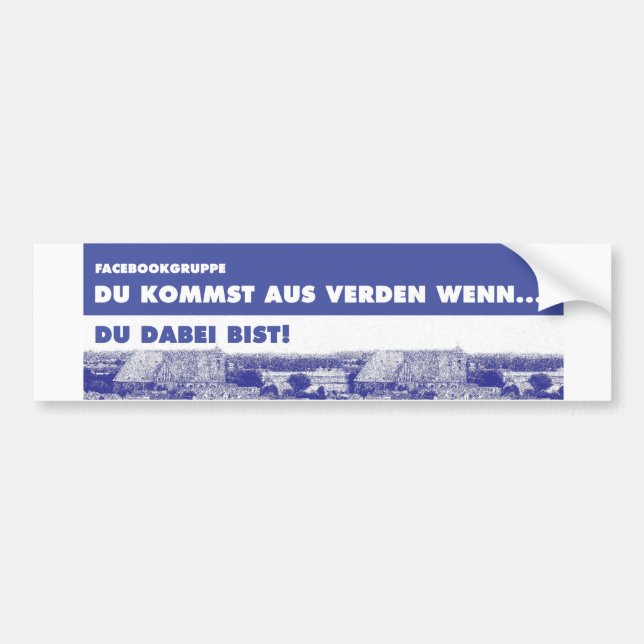 Autoaufkleber - Du kommst aus Verden wenn... (Vorne)
