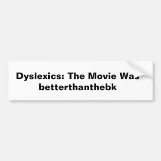 Autoaufkleber Dyslexie