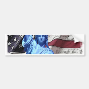 Autoaufkleber-Flagge u. Freiheitsstatue Autoaufkleber
