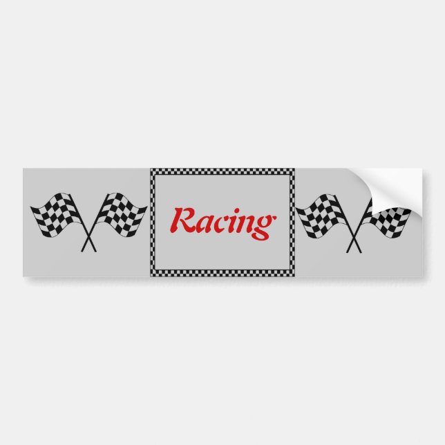 Autoaufkleber für die Racing-Checkerboard-Flaggen (Vorne)