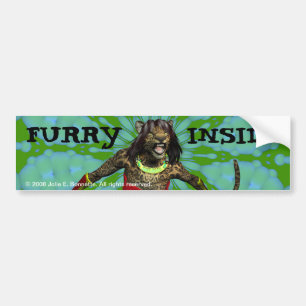Autoaufkleber "Furry Inside"
