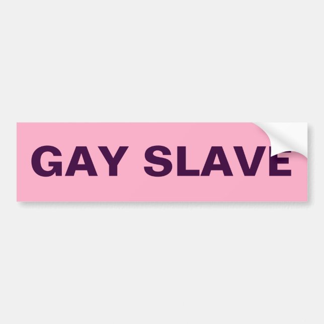 Autoaufkleber Gay Slave (Vorne)