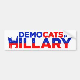 Autoaufkleber Hillary 2016 "Democats für Hillary"