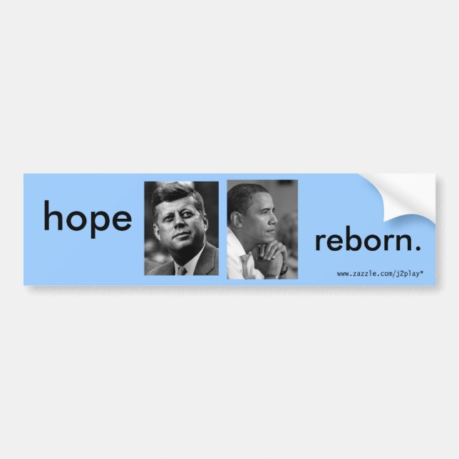 AUTOAUFKLEBER HOFFNUNGREBORN OBAMA JFK (Vorne)