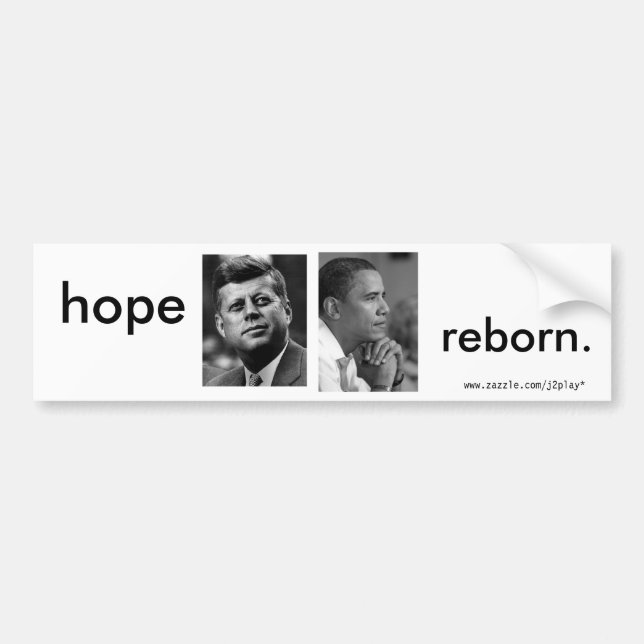 AUTOAUFKLEBER HOFFNUNGREBORN OBAMA JFK (Vorne)