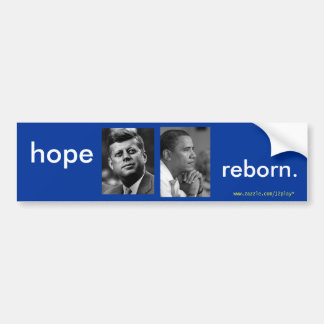 AUTOAUFKLEBER HOFFNUNGREBORN OBAMA JFK