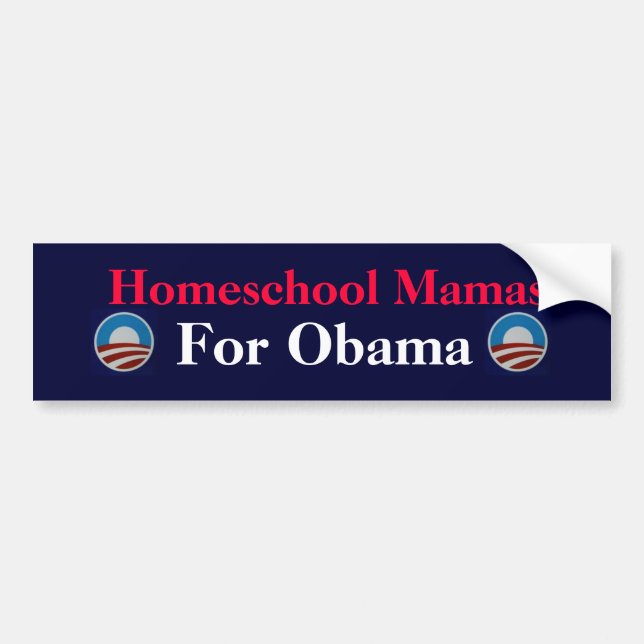 Autoaufkleber Homeschool Mutter-For Obama (Vorne)