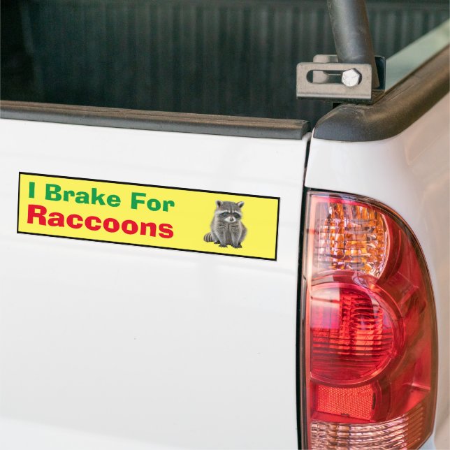 Autoaufkleber - I Bremse für Raccoons (Auf Lkw)