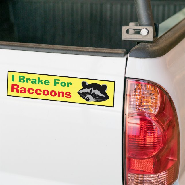 Autoaufkleber - Ich bremse Raccoons (Auf Lkw)
