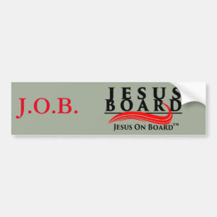 Autoaufkleber Jesuss an Bord