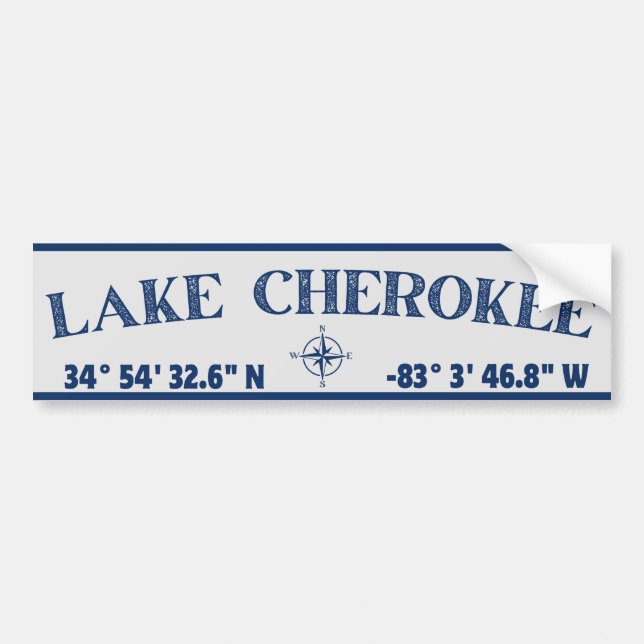 Autoaufkleber Lake Cherokee (Vorne)