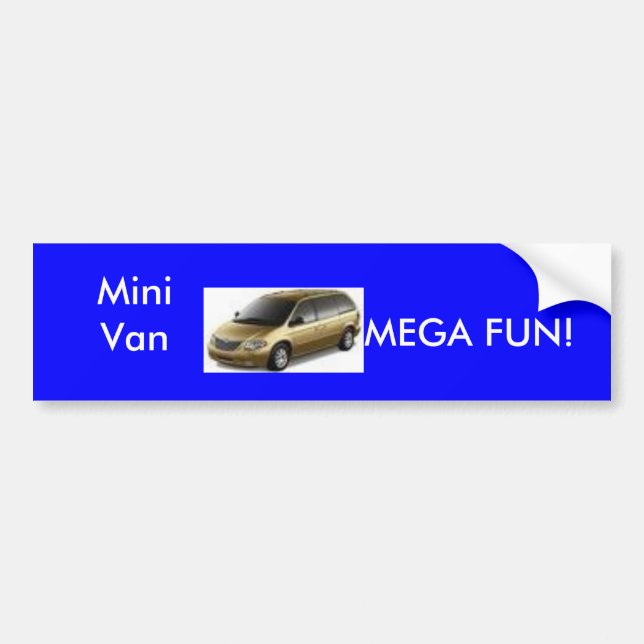 Autoaufkleber Mini Van MEGA FUN (Vorne)