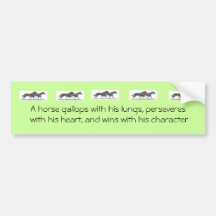 Autoaufkleber mit galoppierenden Pferden