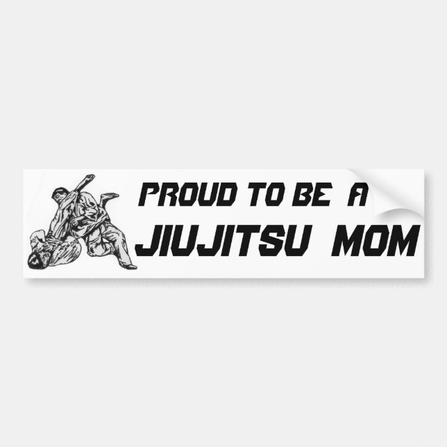 Autoaufkleber mit stolzem, eine jiujitsu Mamma zu (Vorne)