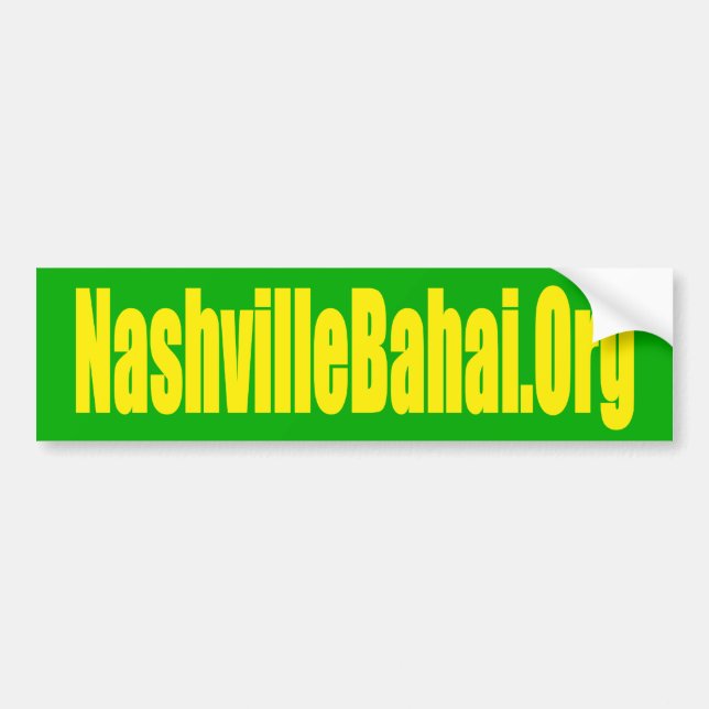 Autoaufkleber Nashvilles Baha'i (Vorne)