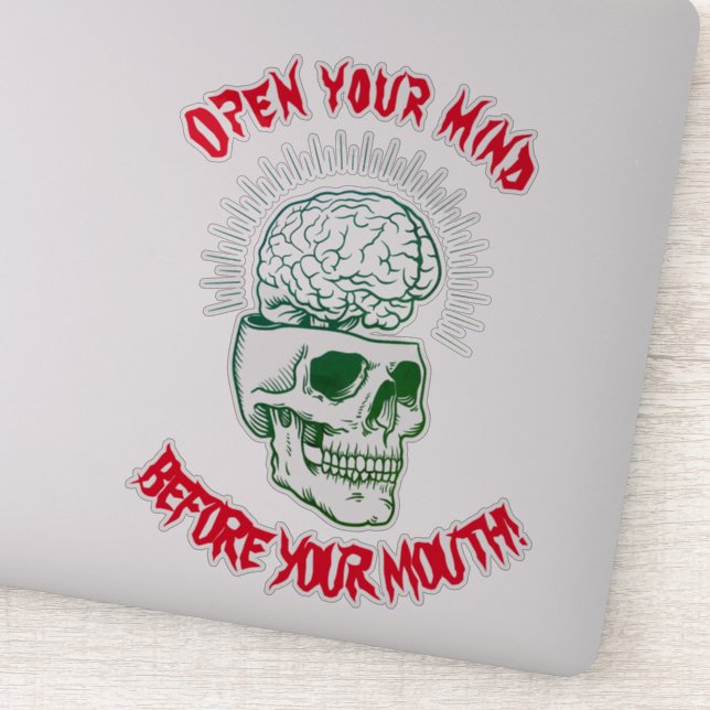 Autoaufkleber Öffne deinen Geist Aufkleber (Detail)
