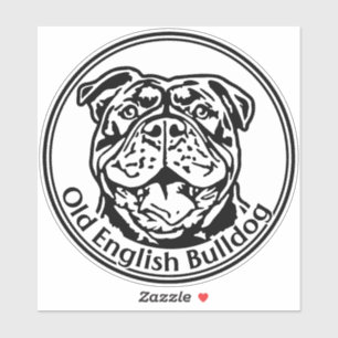 Autoaufkleber Old english Bulldog OEB Aufkleber