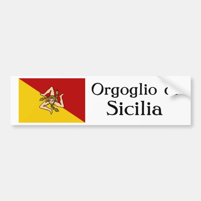 Autoaufkleber Orgoglio di Sicilia (Vorne)