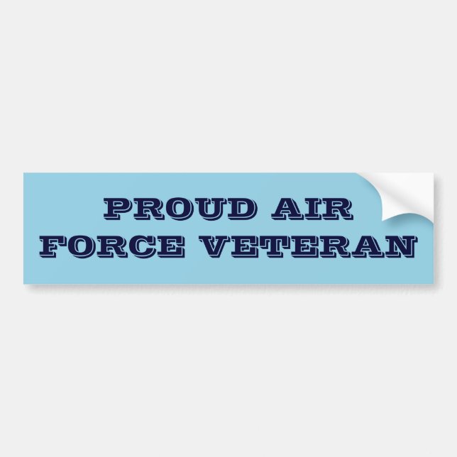 Autoaufkleber Proud Air Force Veteran (Vorne)
