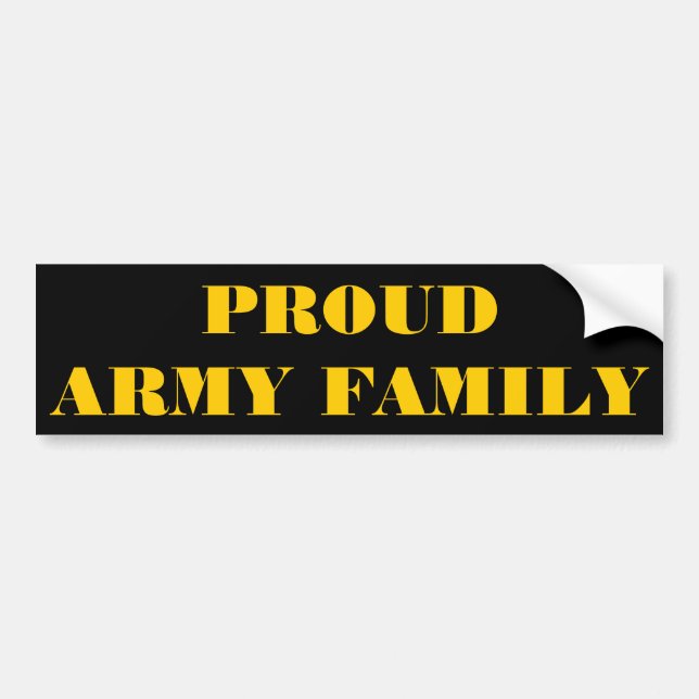 Autoaufkleber Proud Army (Vorne)
