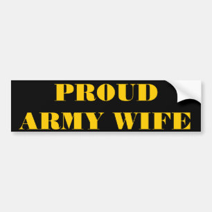 Autoaufkleber Proud Army Ehefrau