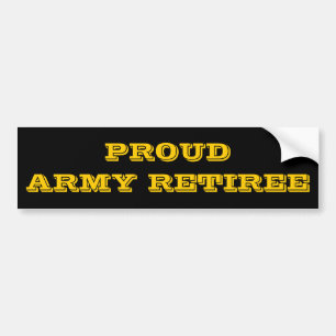 Autoaufkleber Proud Army Retiree