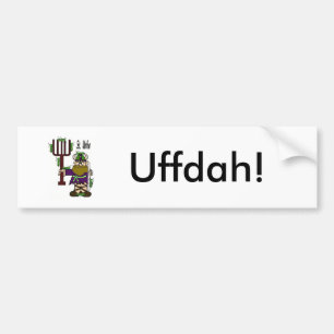 Autoaufkleber St. Urho "Uffdah"