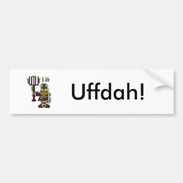 Autoaufkleber St. Urho "Uffdah" (Vorne)