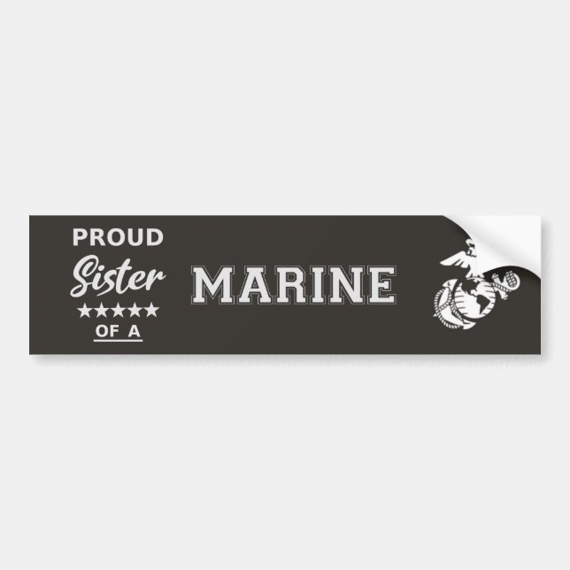 Autoaufkleber (stolze Schwester einer MARINE) (Vorne)